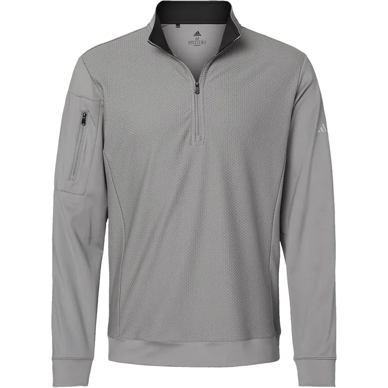 Adidas Textured Quarter-Zip Pullover