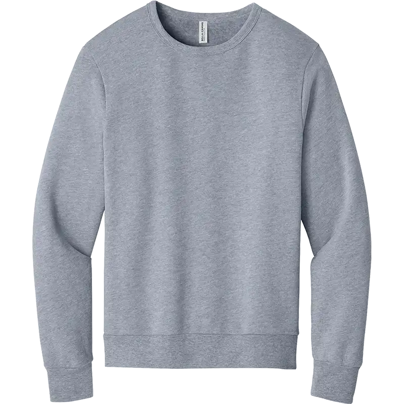 Bella+Canvas sponge fleece classic crewneck sweatshirt in athletic heather