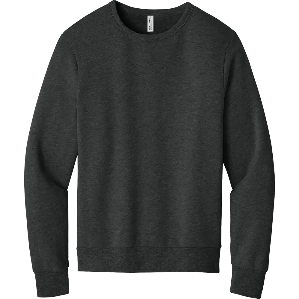 Bella+Canvas sponge fleece classic crewneck sweatshirt in dark gray