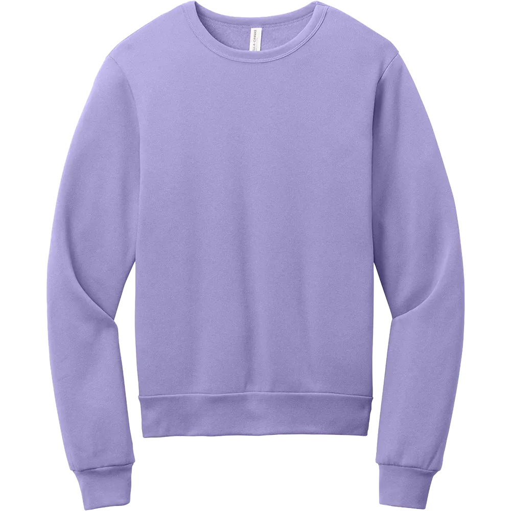 Bella+Canvas sponge fleece classic crewneck sweatshirt in dark lavender