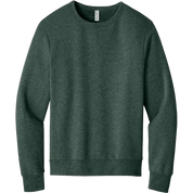 Bella+Canvas sponge fleece classic crewneck sweatshirt in heather forest