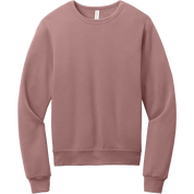 BELLA+CANVAS Sponge Fleece Classic Crewneck Sweatshirt in Mauve for custom branded apparel and corporate promotional merchandise