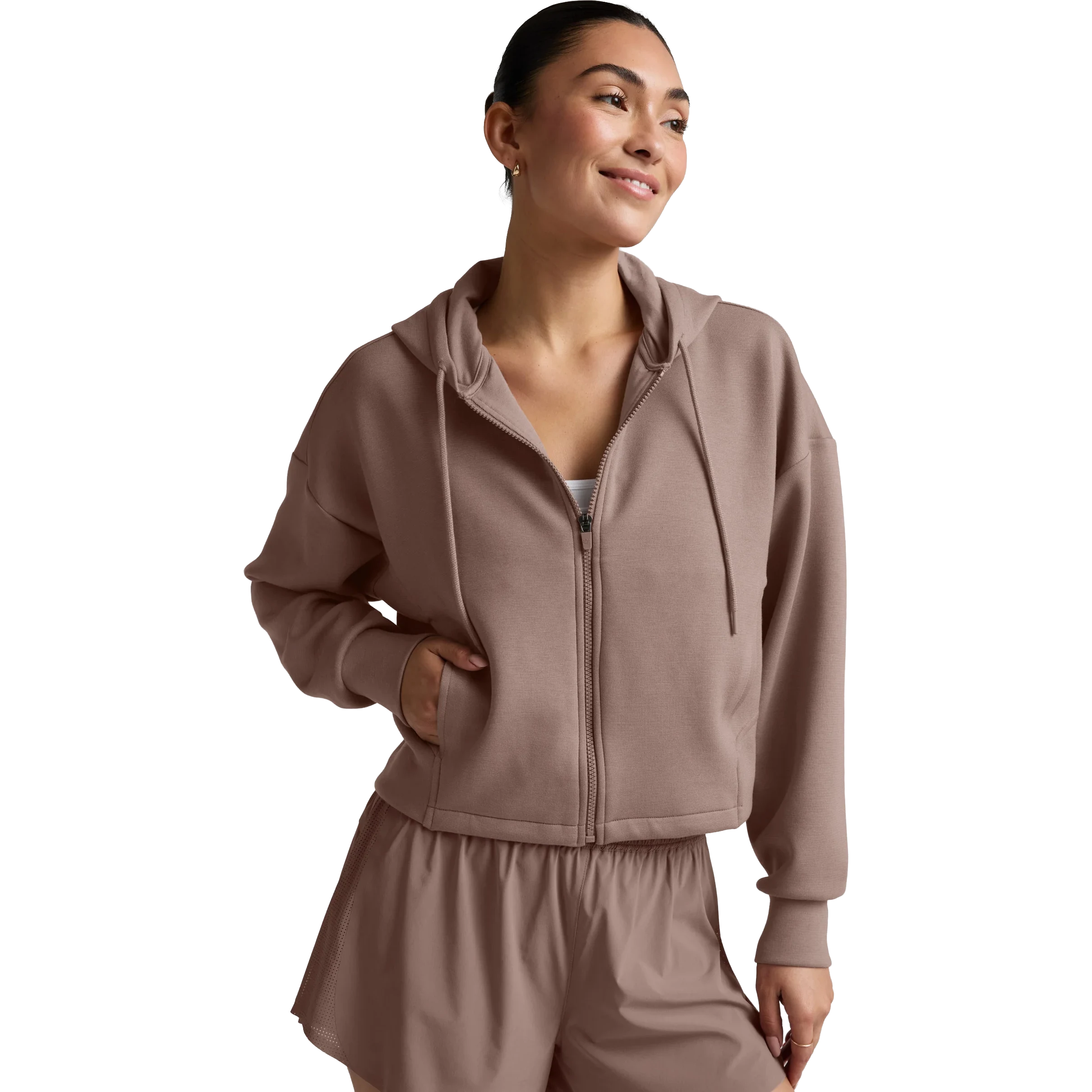 BEYOND YOGA SoftSpring Full Zip Hooded Jacket