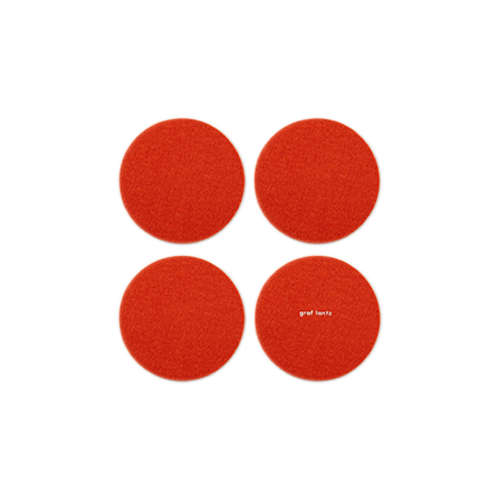 Bierfilzl Merino Wool Round Coaster Solid 4 Pack