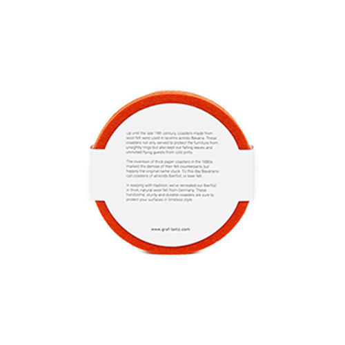 Bierfilzl Merino Wool Round Coaster Solid 4 Pack