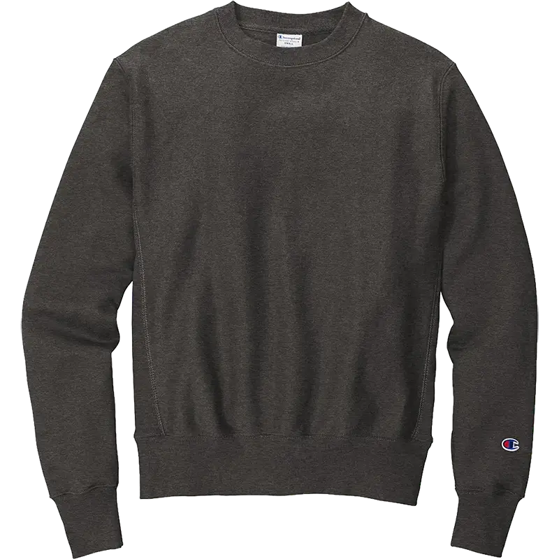 Champion Reverse Weave Crewneck Sweatshirt in Charcoal Heather for custom branded sweatshirts