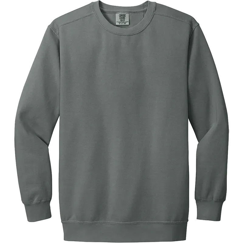 Comfort Colors Ring Spun Crewneck Sweatshirt in Grey for custom branded sweatshirts