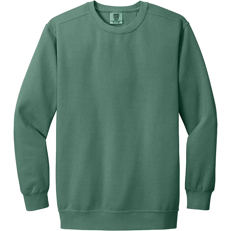 Comfort Colors Ring Spun Crewneck Sweatshirt in Seafoam for custom branded sweatshirts