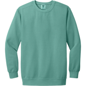 Comfort Colors Ring Spun Crewneck Sweatshirt in Teal  for custom branded sweatshirts