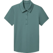 TravisMathew Course to Court Polo in Green Sea for custom branded polo shirts