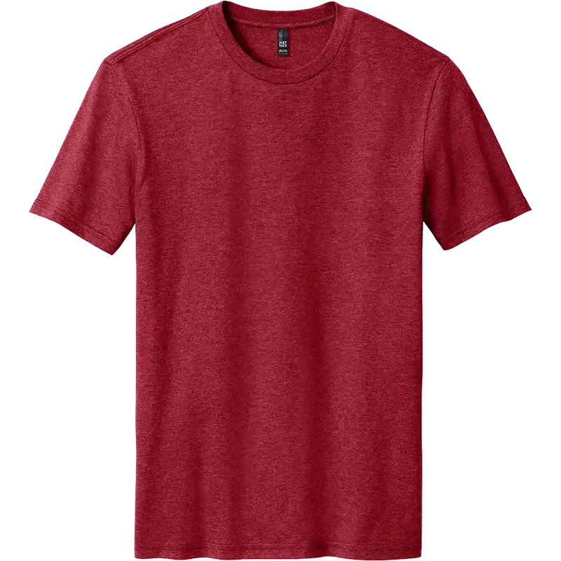 District Perfect Blend CVC Tee in Red Fleck for custom branded t-shirts