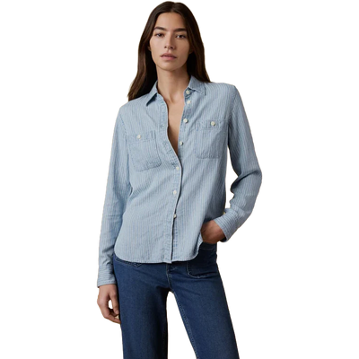 Faherty Tried & True Chambray Classic Shirt