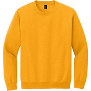 Gildan Heavy Blend Crewneck Sweatshirt in Gold with long sleeves for custom logo printing or embroidery