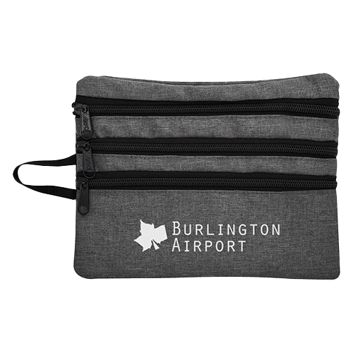 Heathered Tech Accessory Travel Bag