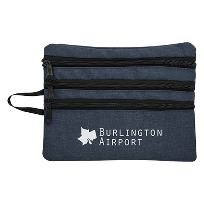 Heathered Tech Accessory Travel Bag