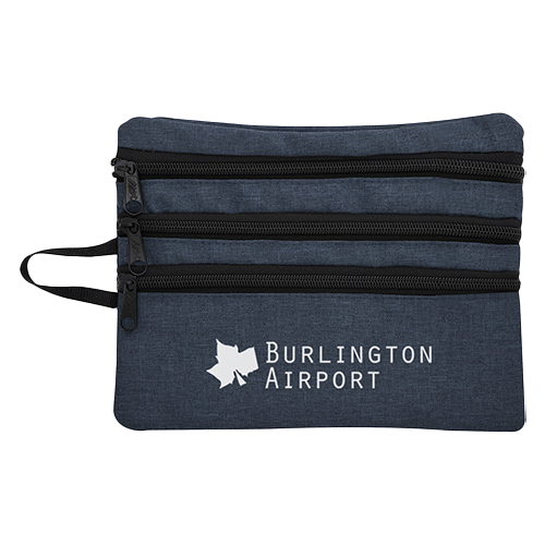 Heathered Tech Accessory Travel Bag