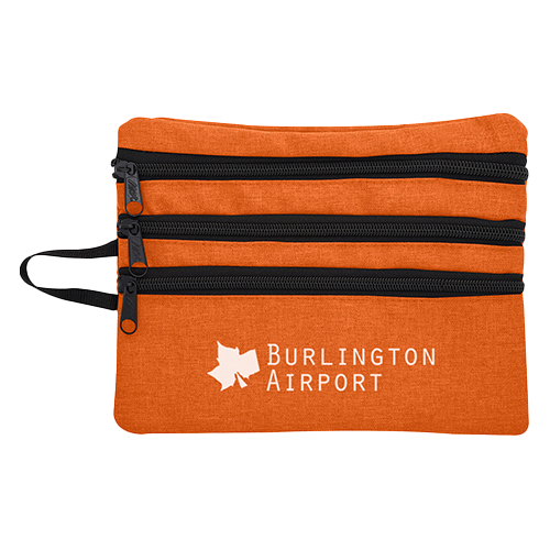 Heathered Tech Accessory Travel Bag