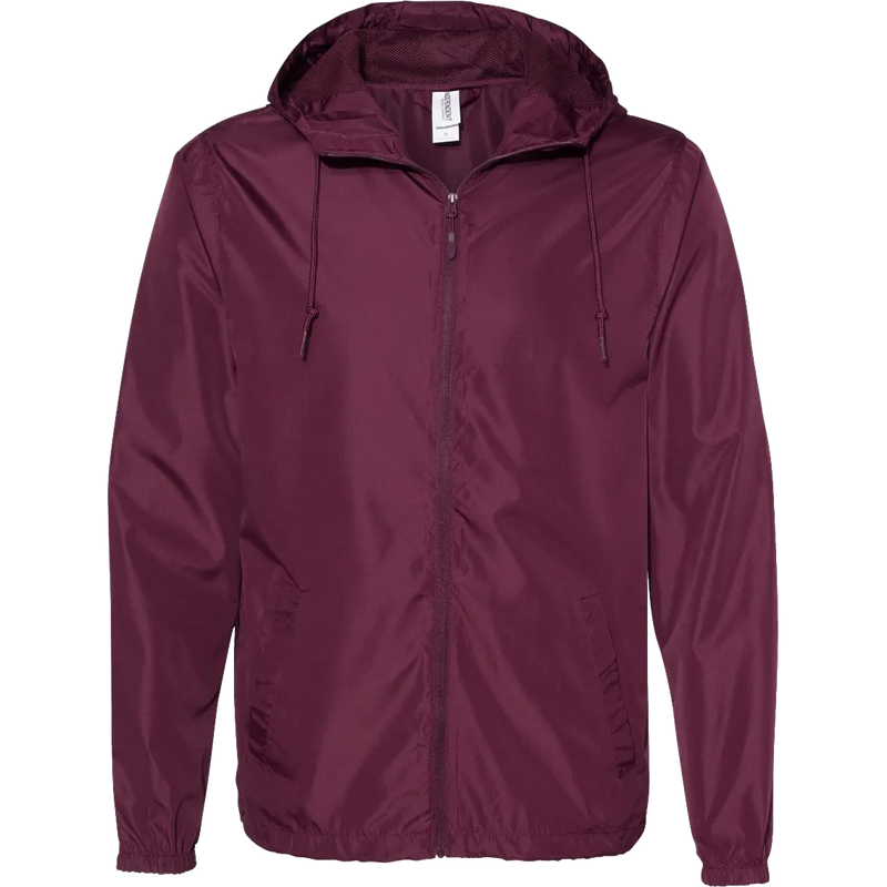 Lightweight Windbreaker Full-Zip Jacket