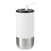 Lagom Insulated 16oz Stainless Steel Tumbler with Straw ﻿﻿﻿