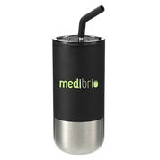 Lagom Insulated 16oz Stainless Steel Tumbler with Straw ﻿﻿﻿