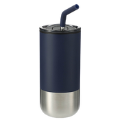 Lagom Insulated 16oz Stainless Steel Tumbler with Straw ﻿﻿﻿