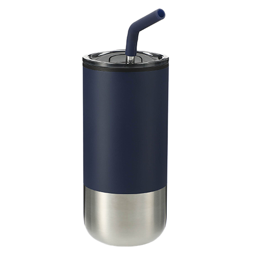 Lagom Insulated 16oz Stainless Steel Tumbler with Straw ﻿﻿﻿