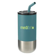 Lagom Insulated 16oz Stainless Steel Tumbler with Straw ﻿﻿﻿