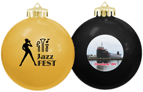 3¼" USA-Made Round Glossy Shatterproof Ornament