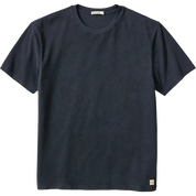 Black Marine Layer Cloud 9 Sueded Jersey T-Shirt featuring premium sueded jersey fabric, short sleeves, and a classic crewneck for all-day comfort