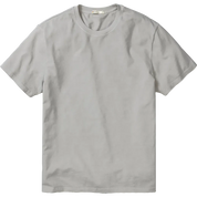 Heather Gray Marine Layer Cloud 9 Sueded Jersey T-Shirt featuring premium sueded jersey fabric, short sleeves, and a classic crewneck for all-day comfort