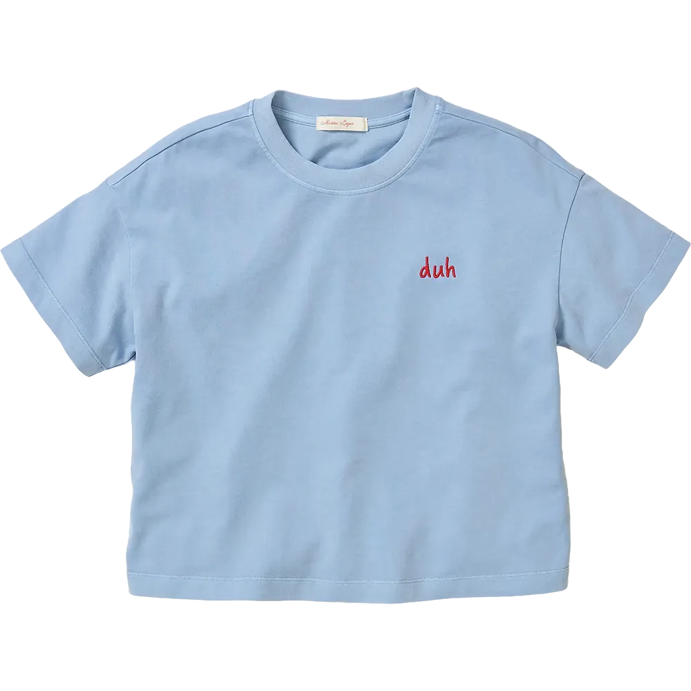 Marine Layer Luxe Sueded Tee in Coastal Blue with premium sueded fabric and relaxed fit for custom embroidery or branded apparel