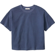 Marine Layer Luxe Sueded Tee in mood indigo