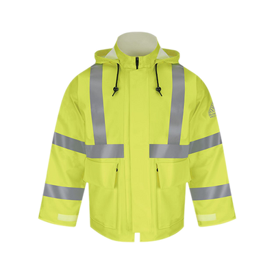 Bulwark Hi-Visibility Flame-Resistant Rain Jacket