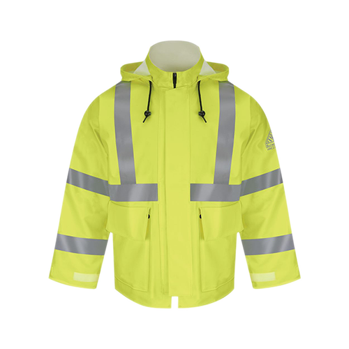 Bulwark Hi-Visibility Flame-Resistant Rain Jacket