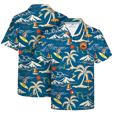 135gsm Sublimated Hawaiian Cuban Collar Camp Shirt