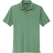 Mercer Mettle Stretch Jersey Polo in Sage featuring premium stretch jersey fabric, short sleeves, and a classic three-button polo collar