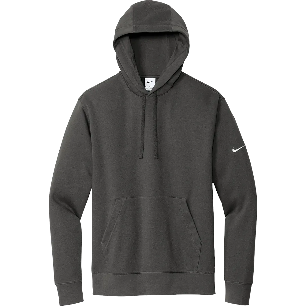 Nike Club Fleece pullover hoodie in anthracite