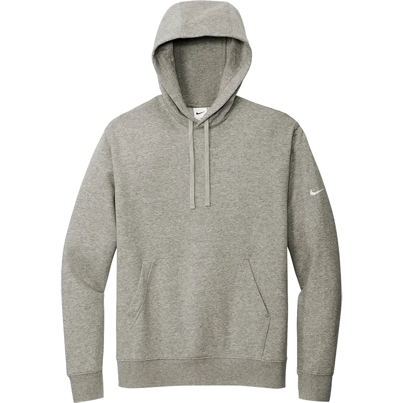 Nike Club Fleece pullover hoodie in dark gray heather