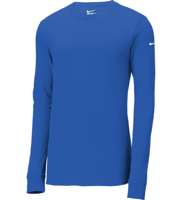 Nike-Dri-FIT-Cotton-Poly-Long-Sleeve-Tee-Rush-Blue-Front.webp