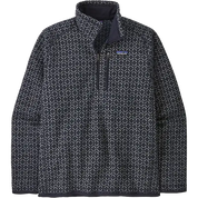 Patagonia Better Sweater quarter-zip fleece pullover in Sunken Blue pattern