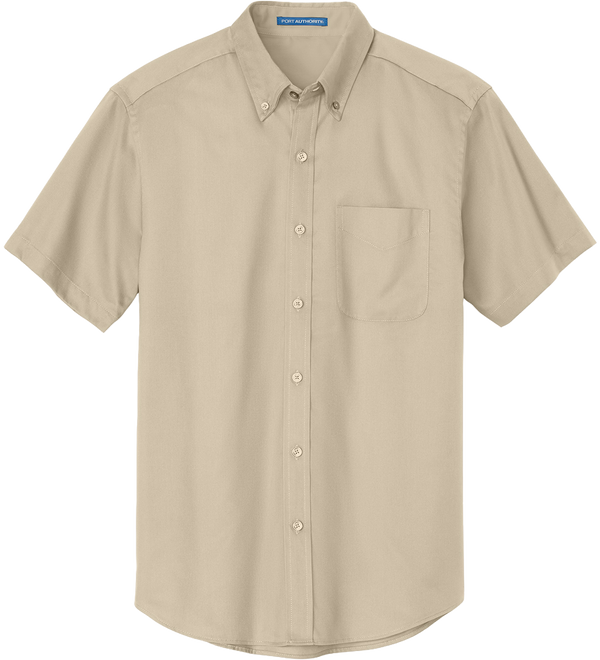 Port-Authority-Easy-Care-Short-Sleeve-Shirt-Stone-Front.webp