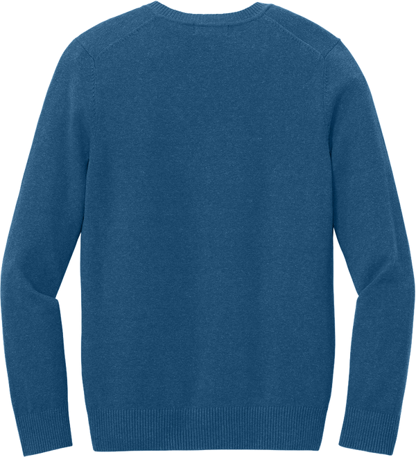 Port-Authority_-Women_s-Easy-Care_V-Neck-Sweater-Aegan-Blue-Heather-back.webp