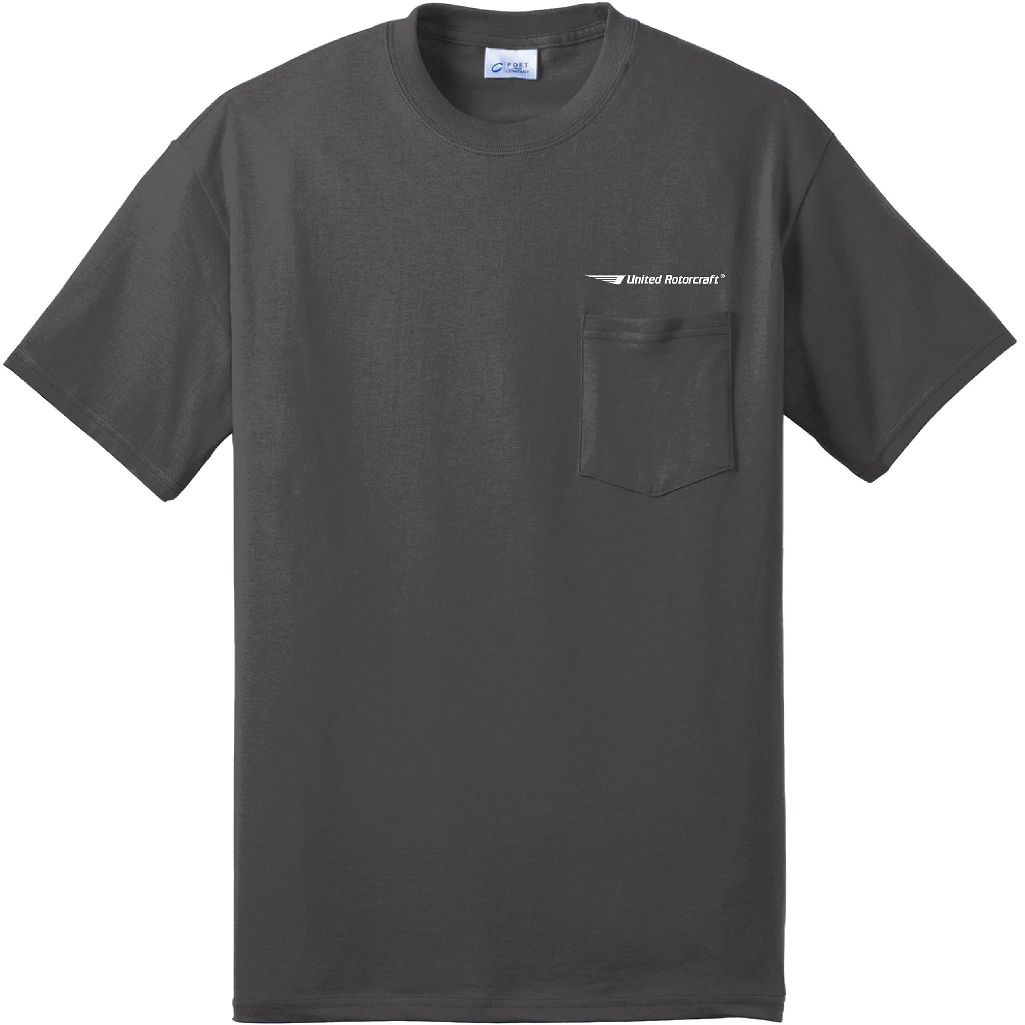 Port & Coy 50/50 Cotton/Poly T-Shirt with Pocket