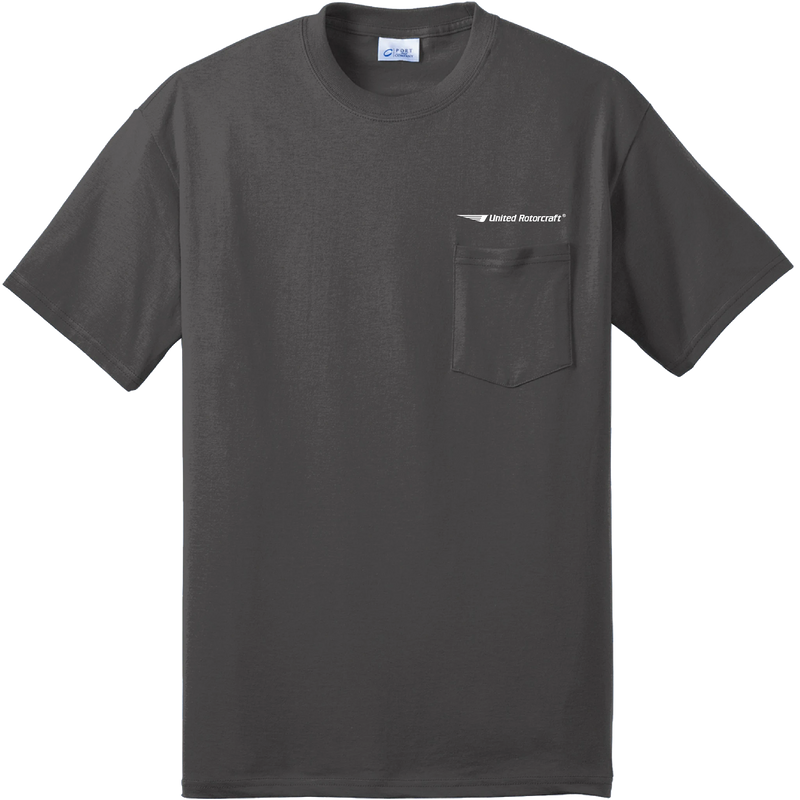 Port & Coy 50/50 Cotton/Poly T-Shirt with Pocket