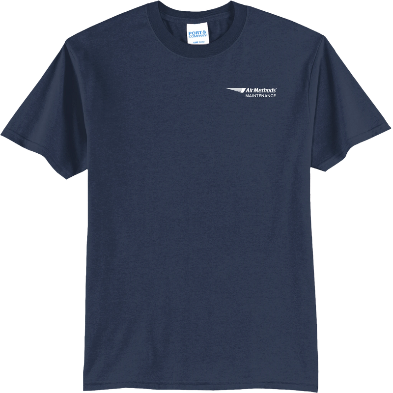Port & Coy 50/50 Cotton/Poly T-Shirt with Pocket