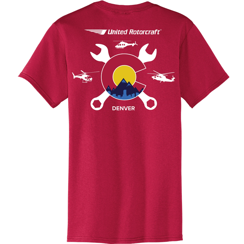 Port & Coy 50/50 Cotton/Poly T-Shirt with Pocket