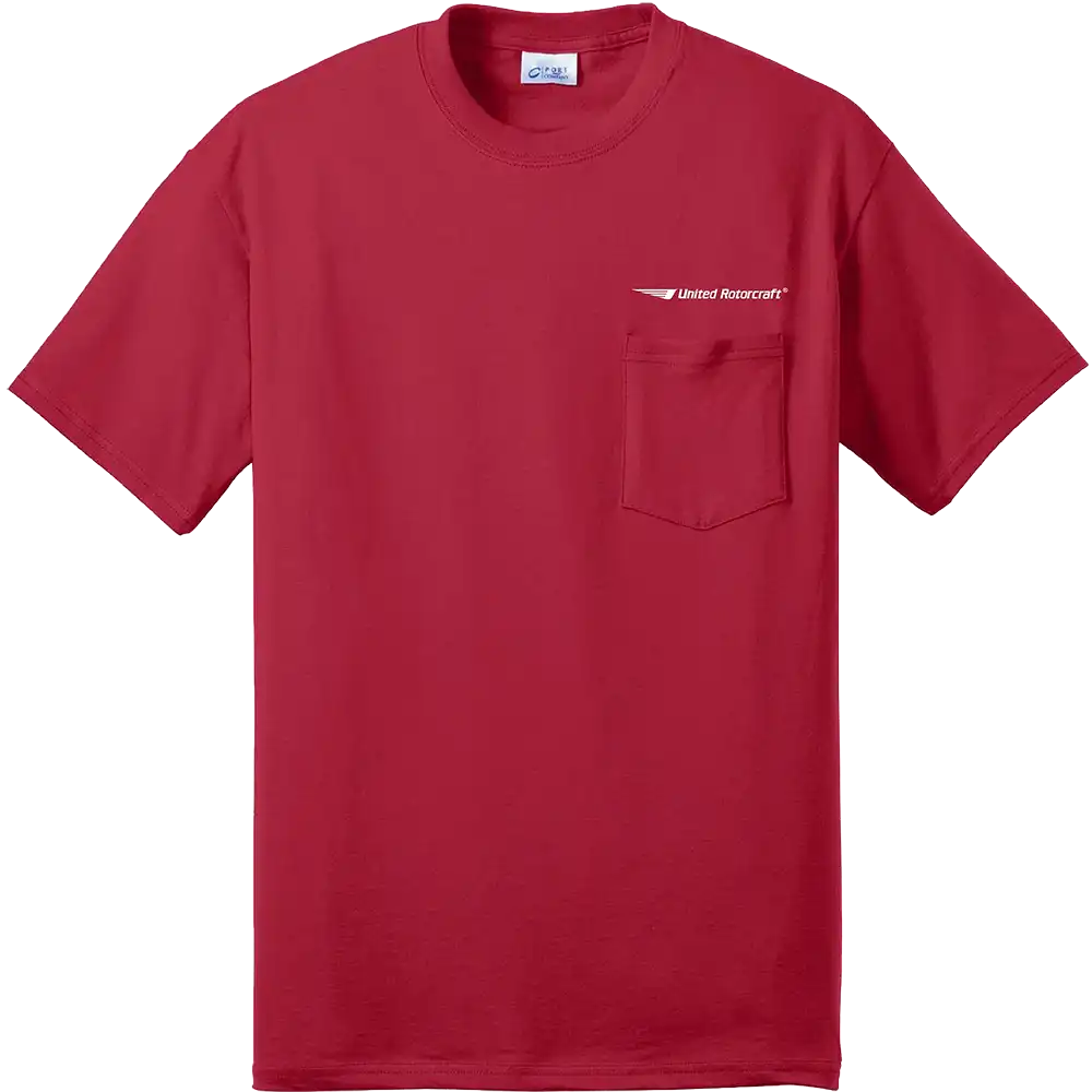 Port & Coy 50/50 Cotton/Poly T-Shirt with Pocket