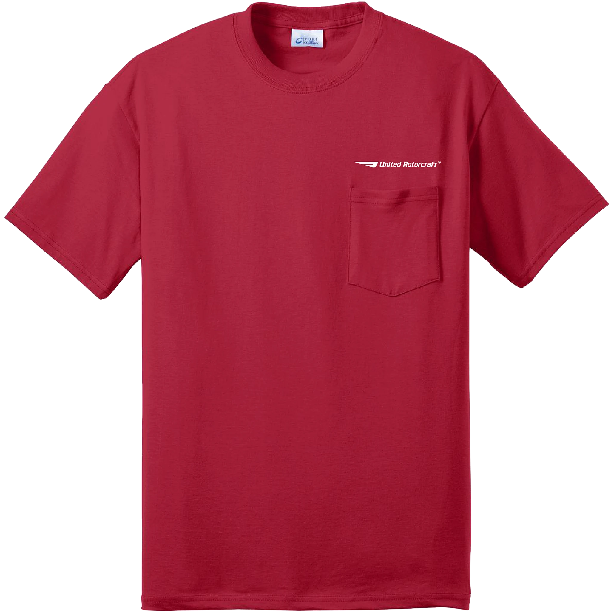 Port & Coy 50/50 Cotton/Poly T-Shirt with Pocket