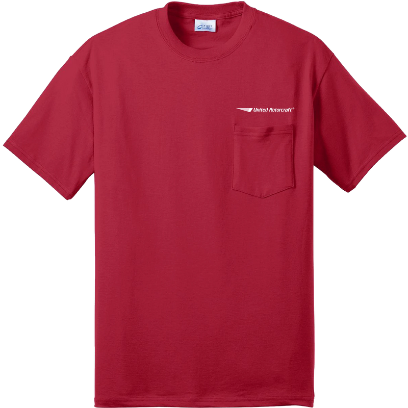 Port & Coy 50/50 Cotton/Poly T-Shirt with Pocket