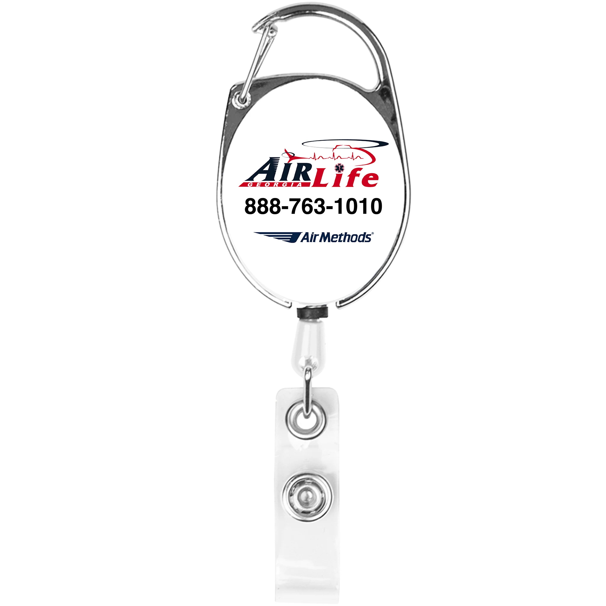 Retractable Badge Holder With Carabiner